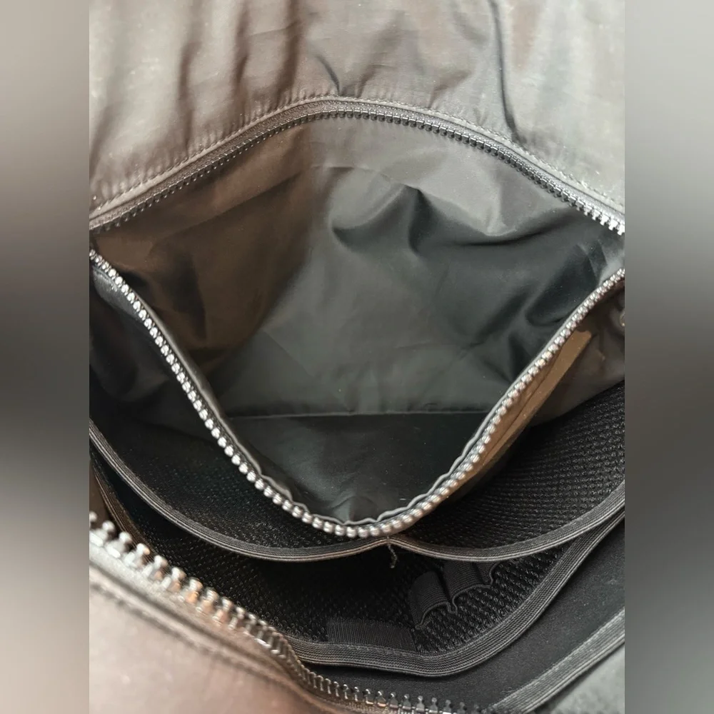Dagne Dover Black Weston Neoprene Laptop Bag Work Bag Briefcase Travel Bag